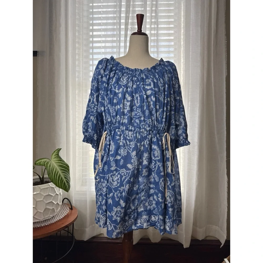 Intimately Free People Nora Nightie Dress Indigo Size Large